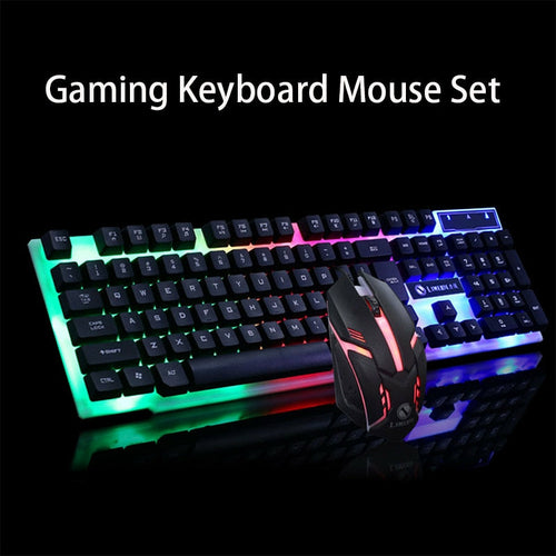 Gaming Keyboard & Mouse Set with RGB Backlight
