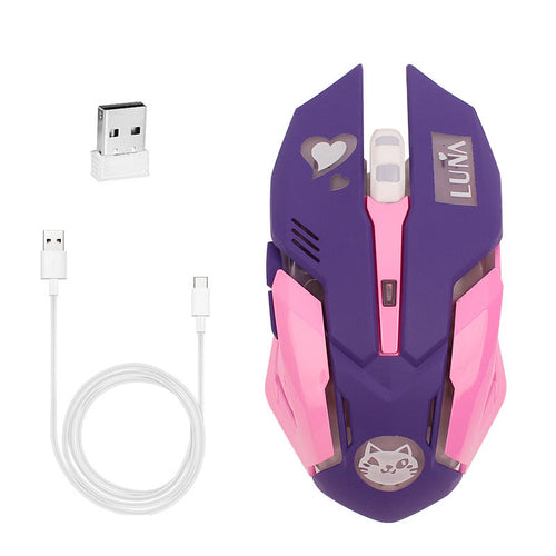 Aithera Silent 6-Button Wireless Gaming Mouse — 2400 DPI