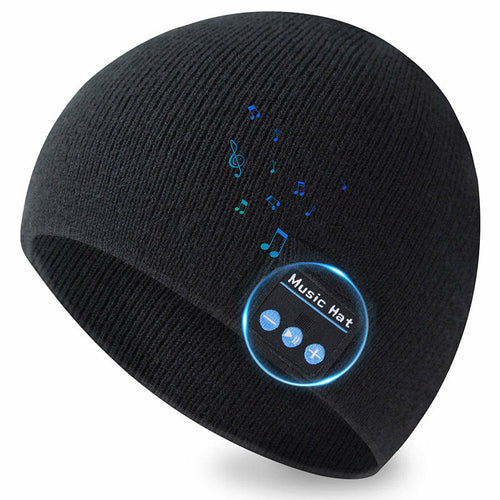 Bluetooth Beanie Hat with Built-In Wireless Headphones