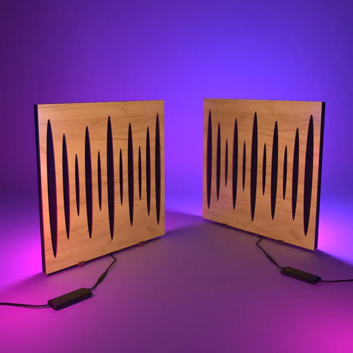 PULSAR RGB Acoustic Panel Kit — 2-Pack with LED Stand
