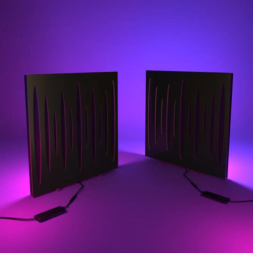 PULSAR RGB Acoustic Panel Kit — 2-Pack with LED Stand