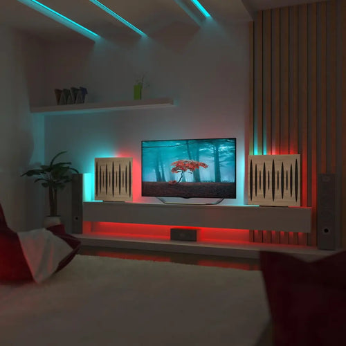 PULSAR RGB Acoustic Panel Kit — 2-Pack with LED Stand