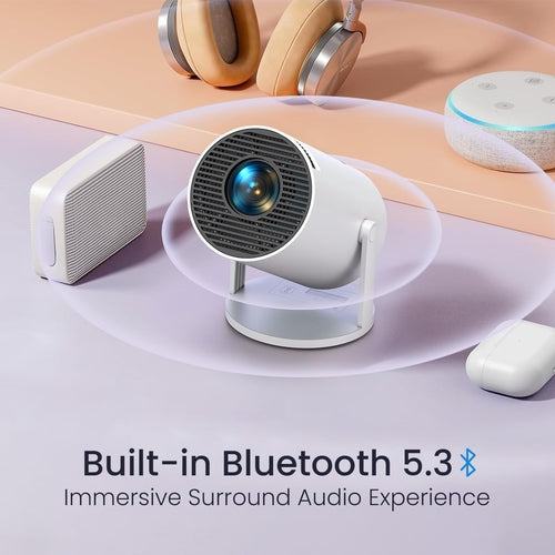 Android 11 Smart Projector – 720p HD, WiFi, 120" Display
